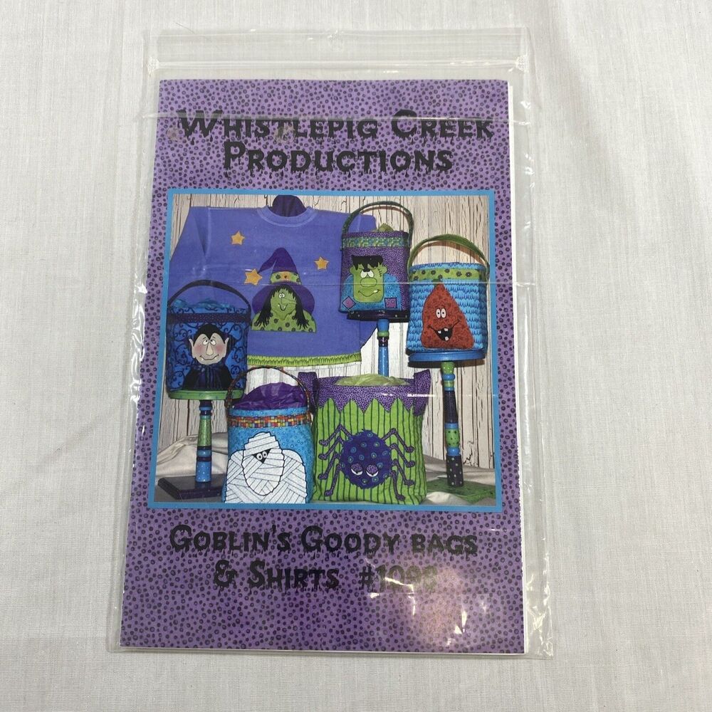 Whistlepig Creek Productions Goblin's Goody Bags & Shirts Sewing Pattern